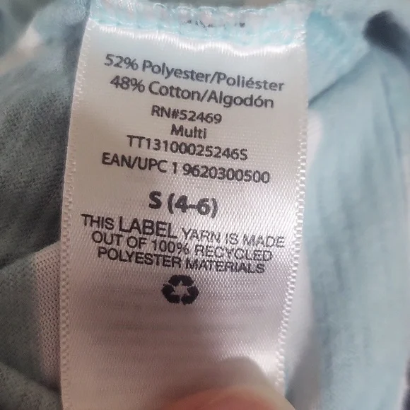 Time And Tru Striped Crewneck Tee Size Small - Picture 3 of 5